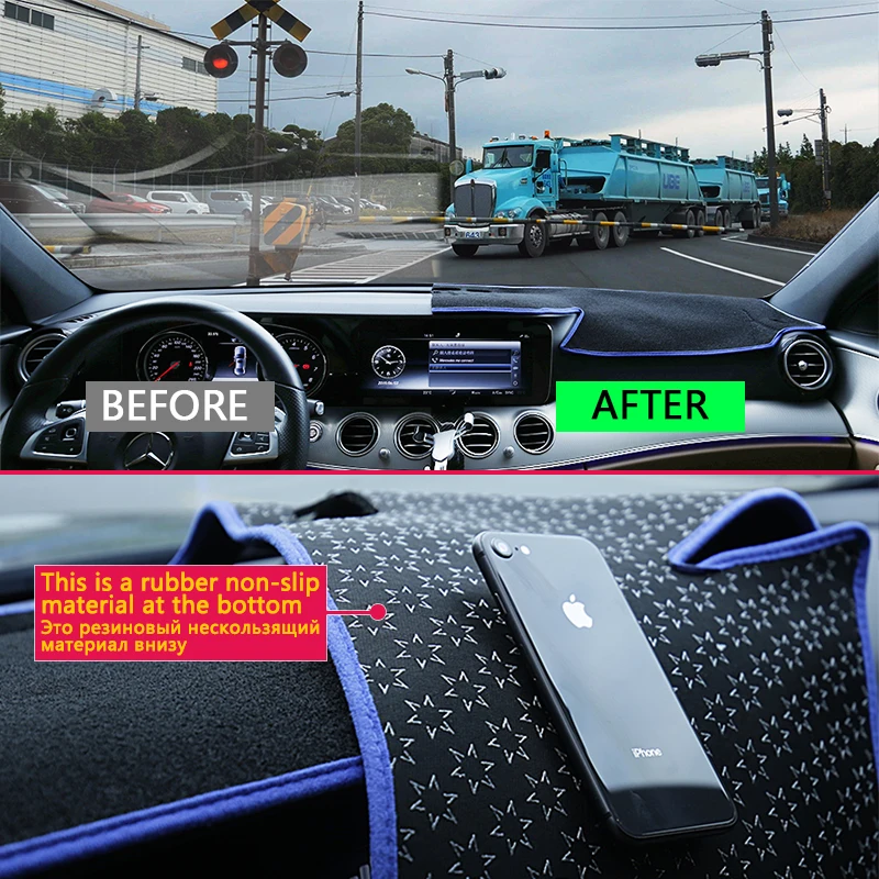 Защитный чехол для приборной панели автомобиля Peugeot 208 2012 ~ 2019|Наклейки на