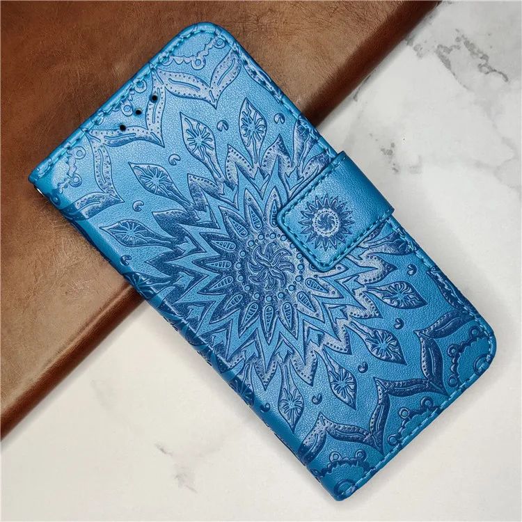 Синий Роскошный чехол-кошелек для телефона s для huawei Honor 7A Pro 7C 8A 8C 8X Honor 9 9X 10i Lite Honor 20 Pro Чехол из искусственной кожи флип-чехол с подставкой - Цвет: Синий