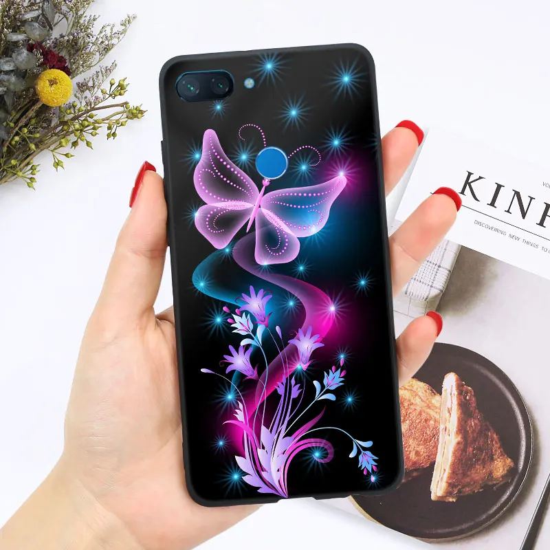 Черный чехол для Xiaomi mi 8 Lite A3 A2 Lite mi 9 SE 9T Pro Чехол-бампер Яркий глянцевый чехол из поликарбоната+ ТПУ