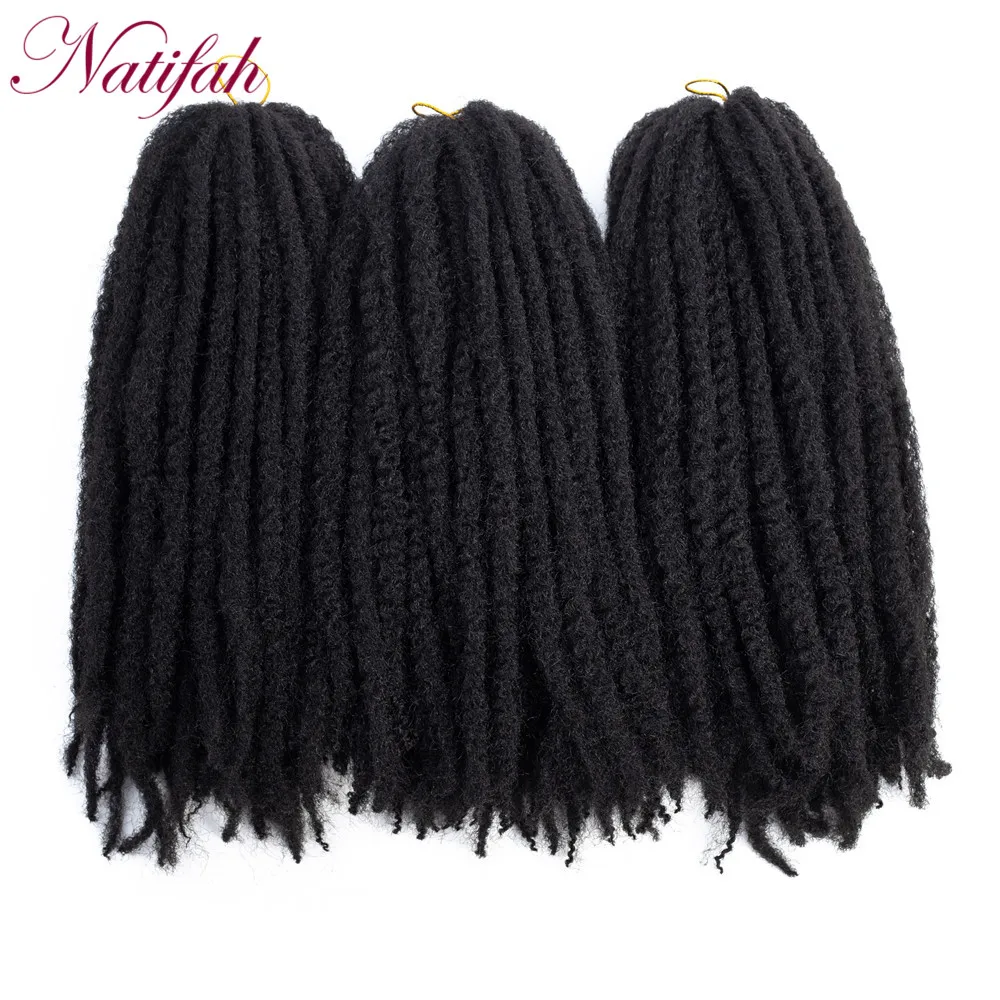 Natifah эффектом деграде(переход от темного к Marley косы афро, привлекательный локон накладные волосы на крючке, затененные, волосы 1" коричневый, Черный Синтетические косички, волосы, на крючках, косички, волосы на заколках
