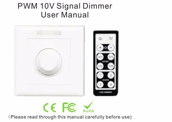 BC AC85-265V настенный со стилем оформления кнопок led PWM 5 V/PWM 10V сигнал Диммер контроллер+ ИК-пульт дистанционного управления для светодиодной ленты