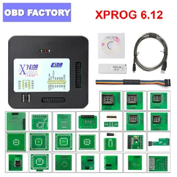 

Newest XPROG V6.12 X-prog V5.84 ECU Programmer Tool Metal Box XProg-M Box V6.12 X Prog M Full Adapters With USB Dongle