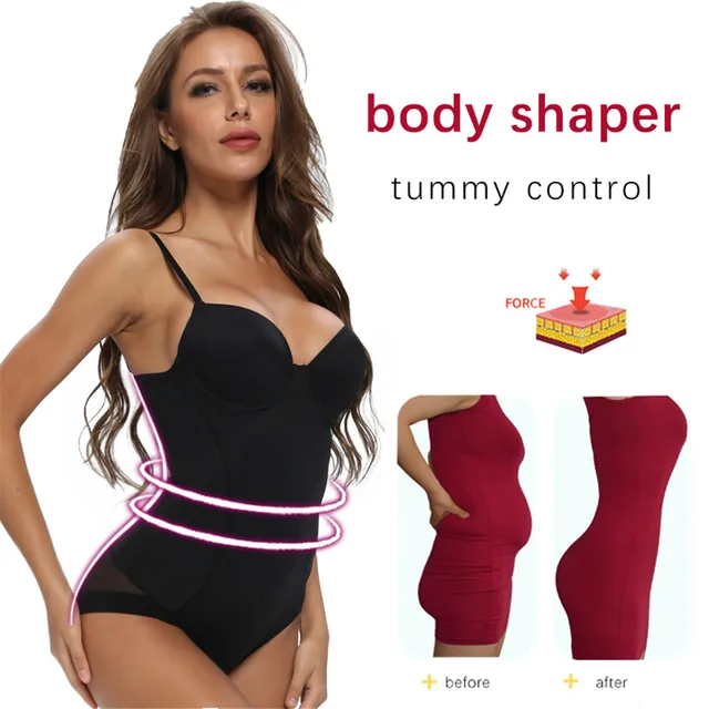 Shapewear Bodysuits Underwear Slimming Bodys Women Sexy Bodysuit Body Shaper  Lingerie Black Trimmer Modeling Strap