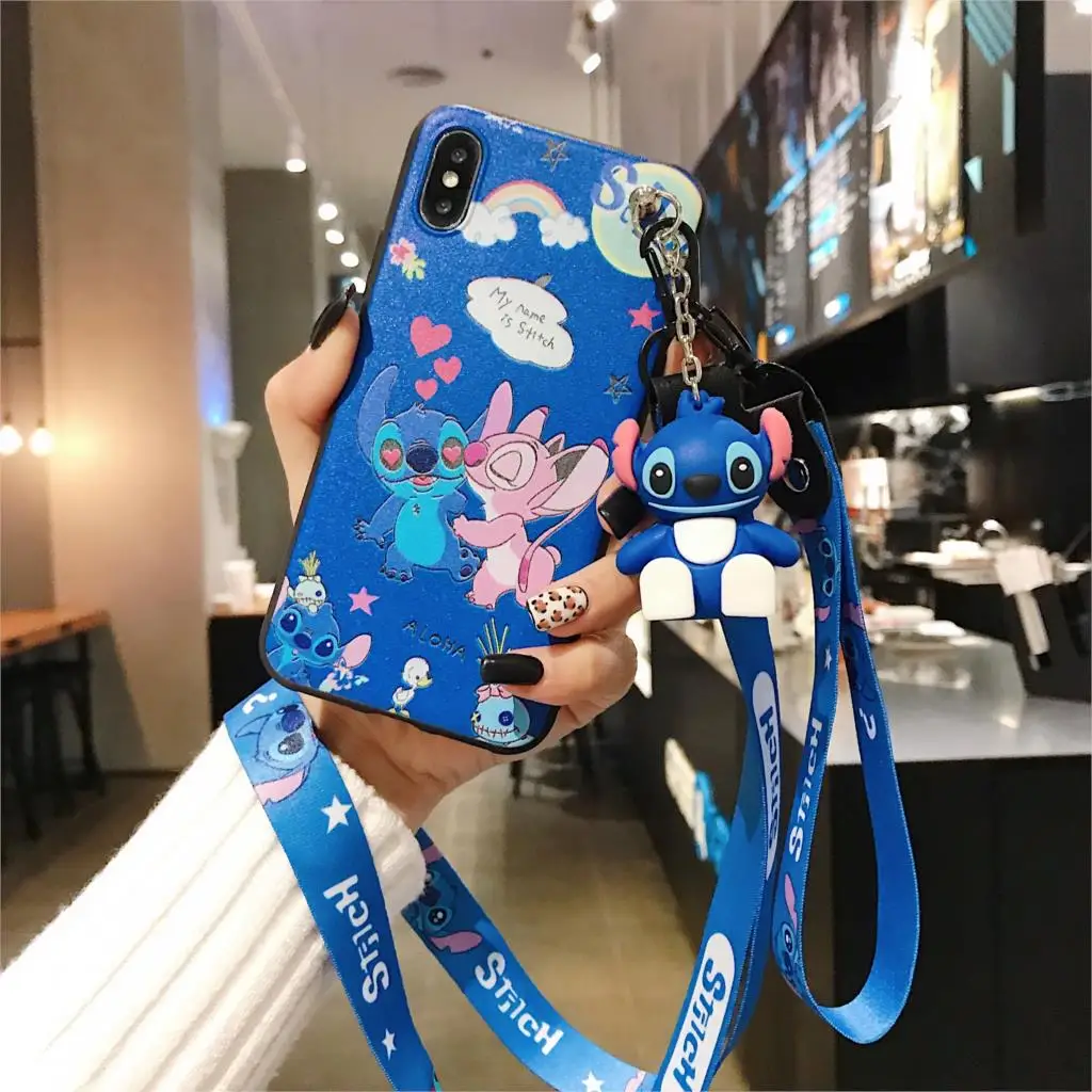 Case Holder Rope Для iPhone 11 Pro Xs Max XR 6 7 8Plus для samsung A20 30 50 S10 S9 обратите внимание; размеры 9 и 10 чехол стежка чехол-накладка из термополиуретана с подставкой держателем для телефона ремень веревка Чехол - Цвет: Case Holder Rope