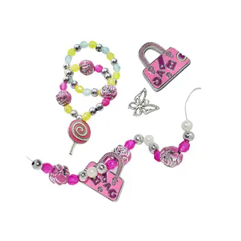 

1Set Bead Kits for Jewelry Making Craft Beads for Kids Girls Jewelry Making Kits Art Crafts Creativity Toys for Girls Boys