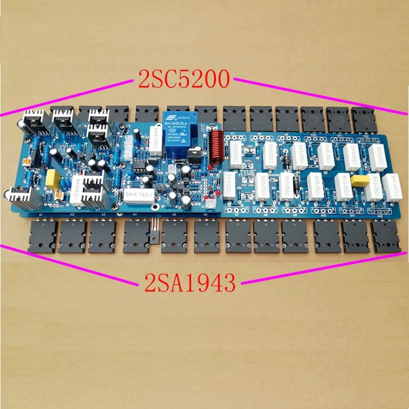 Луся 24 шт. C5200 A1943 силовая трубка JRC5532D Op amp 1300 Вт моно мощный усилитель плата