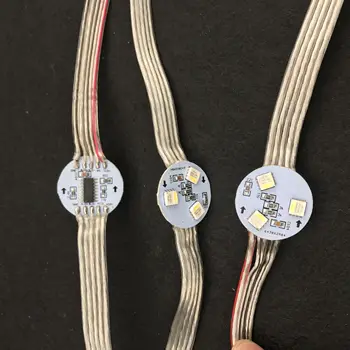 

DC12V RGBW standard DMX512(UCS512C3);5050 SMD addressable pixel module,0.72W(3LEDs);non-waterproof