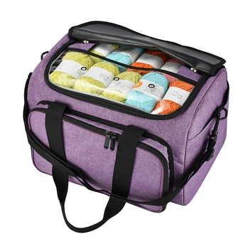 

38*25*26cm Portable Sewing Tool Storage Bag Crochet Tool Denim Package DIY Handmade Organizer Bag