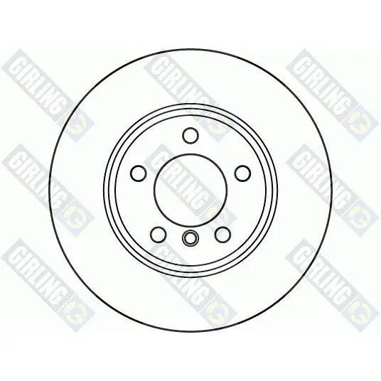 Диск тормозной MINI COOPER S 10- передний D=307мм. GIRLING 6061195