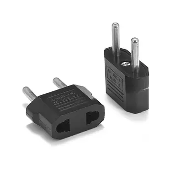 

100pcs US To EU Plug Adapter Socket Plug Converter China American To Euro Europe Travel Plug In Adaptor Changer Outlet Socket