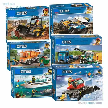 

2020 City Series Vehicles Blocks Suv Bulldozer Excavator Building Blocks Sets Bricks Urban Vehicle Gift Children Lepining Toys
