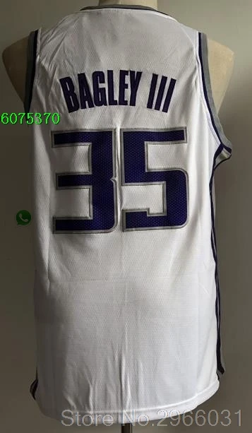 A+++ Качественная мужская одежда для взрослых#35 Marvin Bagley III 55 Джейсон Вильямс Джерси Сакраменто