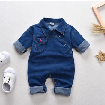 

Fashion Newborn baby boys girls spring baby Rompers girls romper Infant Denim Jumpsuit for kids new born baby clothes