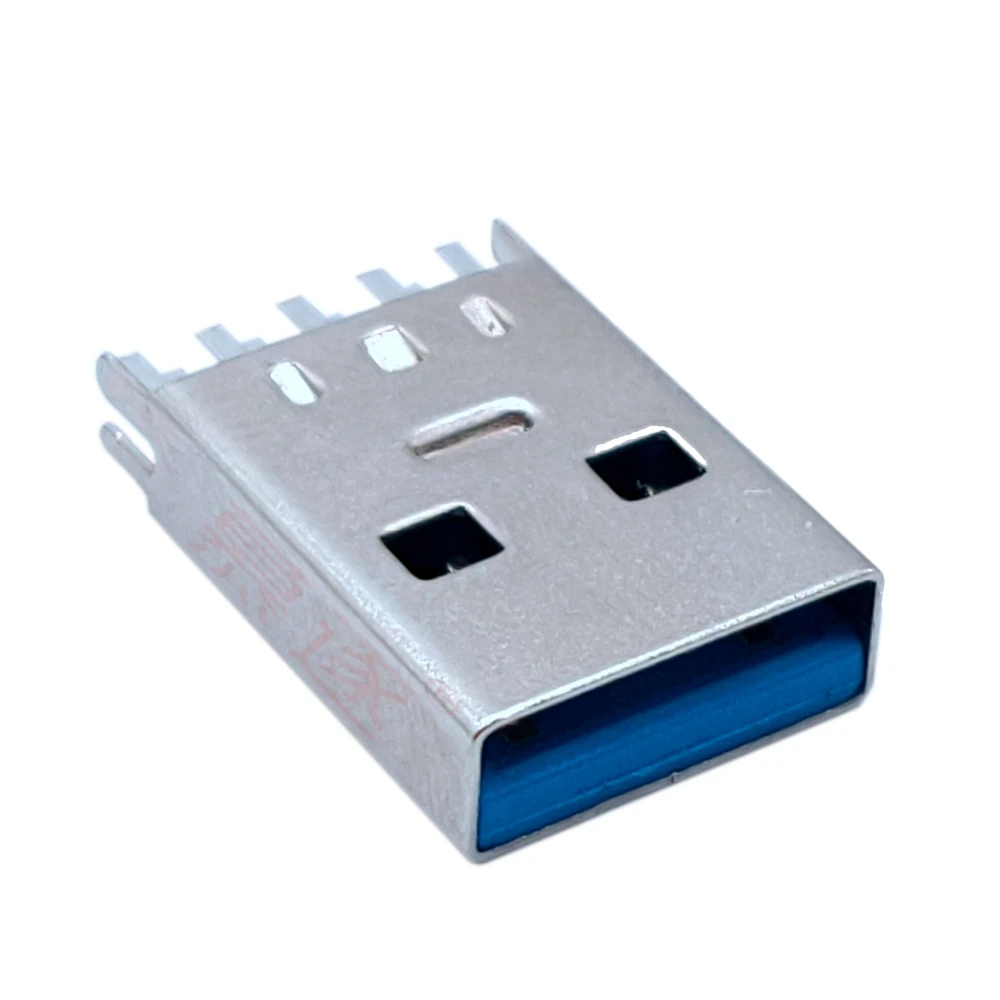 USB 3.0 A 유형 수 플러그 커넥터 고속 데이터 전송 USB 3.0 잭 충전 소켓 납땜