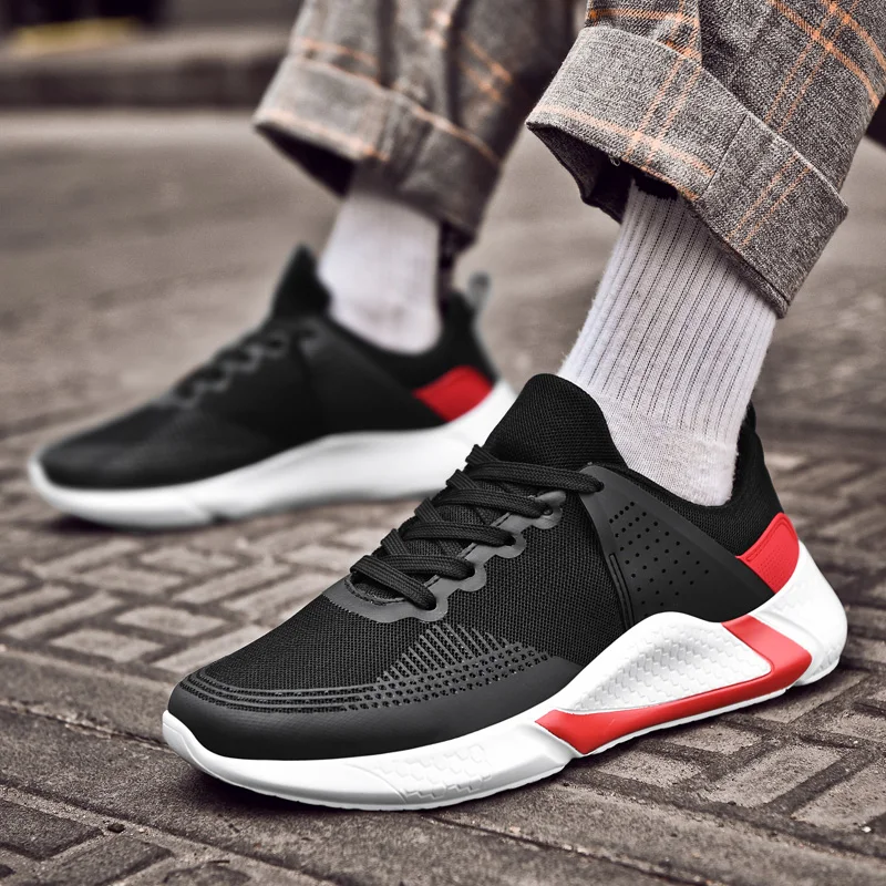 

Mesh Breathable Non-slip Sneakers Men Lightweight Comfortable Spring Fall Running Shoe Male Luxury Flats Soft Casual Sport Shoes