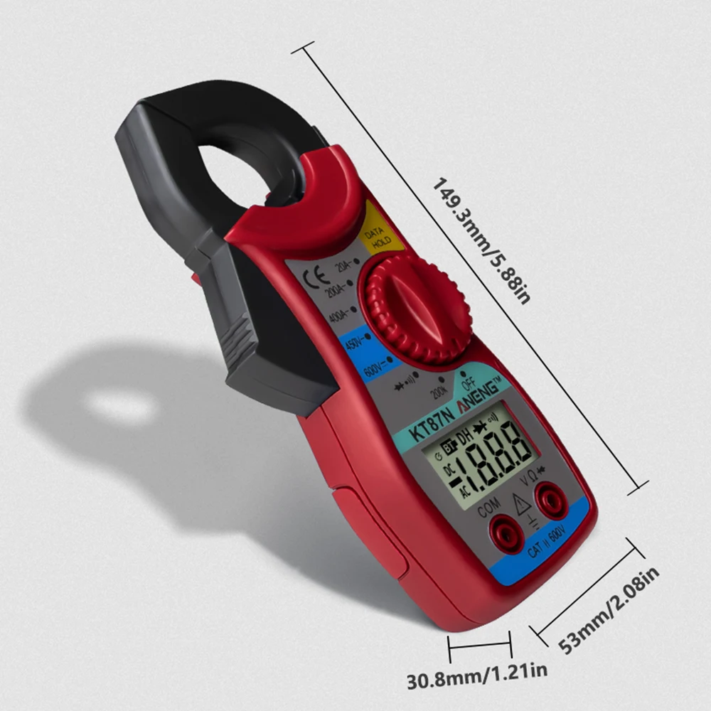 KT87N цифровой мультиметр Ампер клещи токовые клещи AC DC тестер напряжения тока