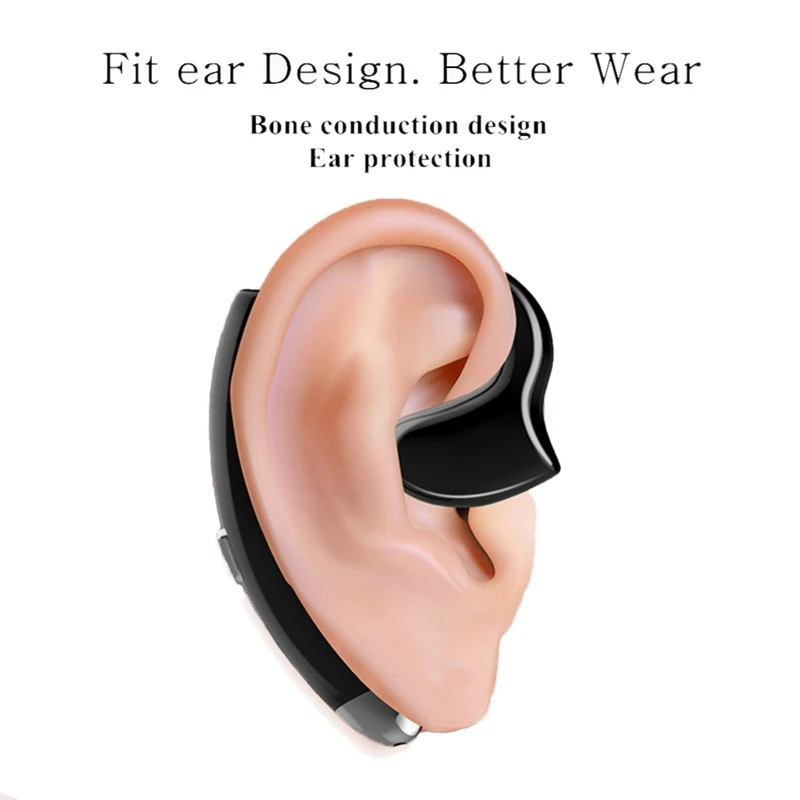 AM05 Bone Conduction Wireless Bluetooth Business Headphones Sport Stereo Earpiece with Sweatproof Noise Reduction Headsets
