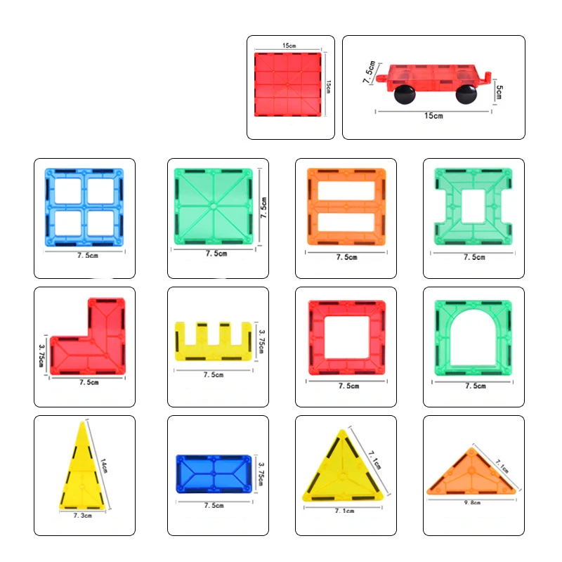 Puzzle magnetic piece amazing change pulling blocks color boxed wisdom construction magnet assembly children's educational