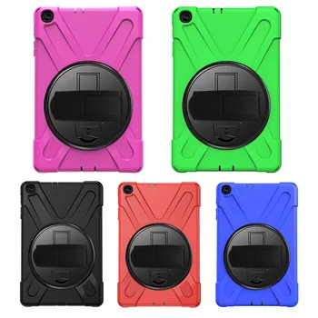 

Heavy Duty Shockproof Case Cover for Samsung Galaxy Tab a 10.1 Inch 2019 SM-T510/T515 with 360 Degrees Stand, Hand Strap/Shoulde