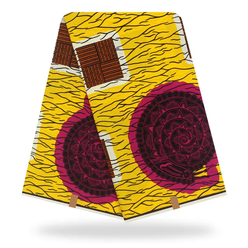 Нигерийская восковая ткань, Африканский хлопок, принт, Анкара, высокое качество, настоящий воск,, африканская ткань, Анкара, воск, настоящий 080303