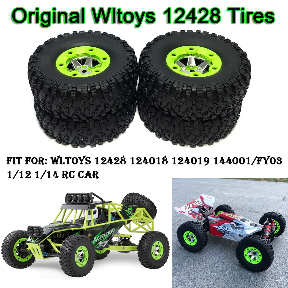 Original Wltoys 12428 12423 Gummi RC Autoräder Reifen für 124018 124019 144001 1/12 FY03 01/02/03/04/05 Q39 Q40 Q46 RC Auto – Detail 1