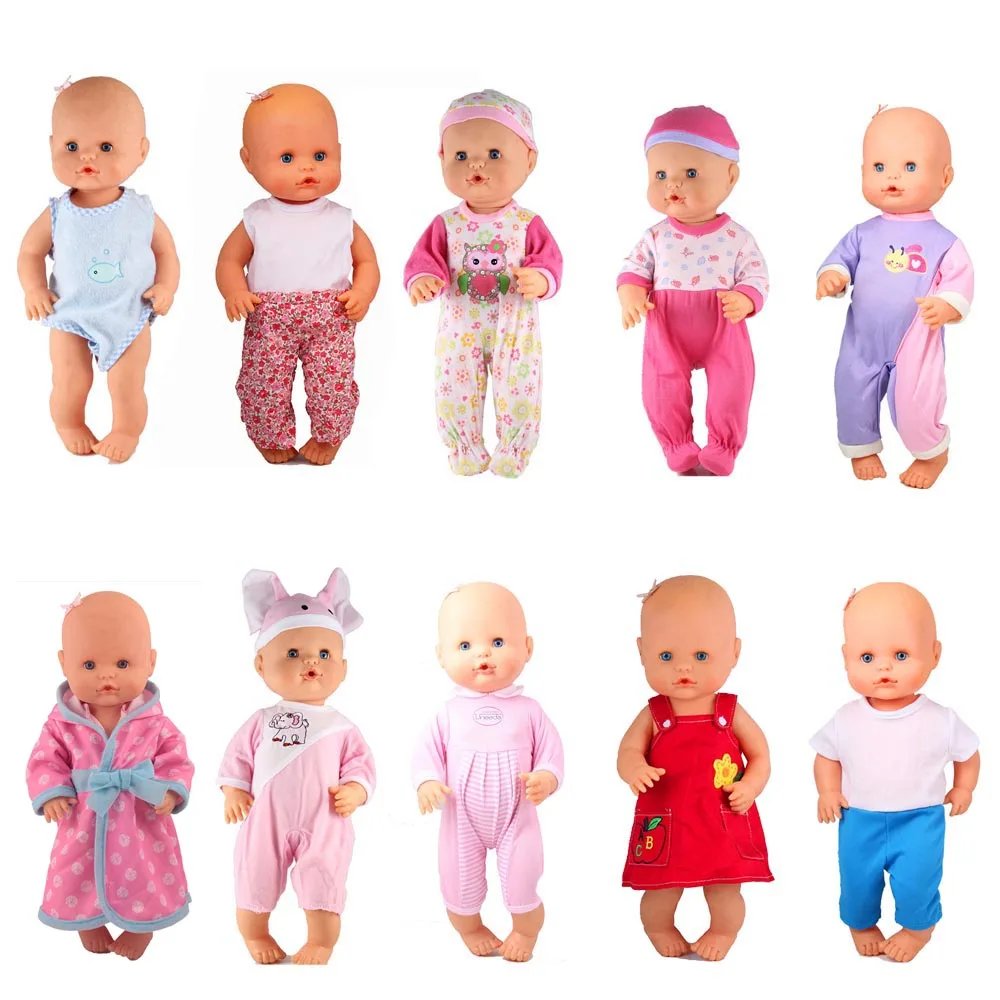 13 дюймов Одежда для кукол подходит 35 см Nenuco кукла Ropa Nenuco y su Hermanita Nenuco аксессуары 10 шт./лот разные наряды или платья
