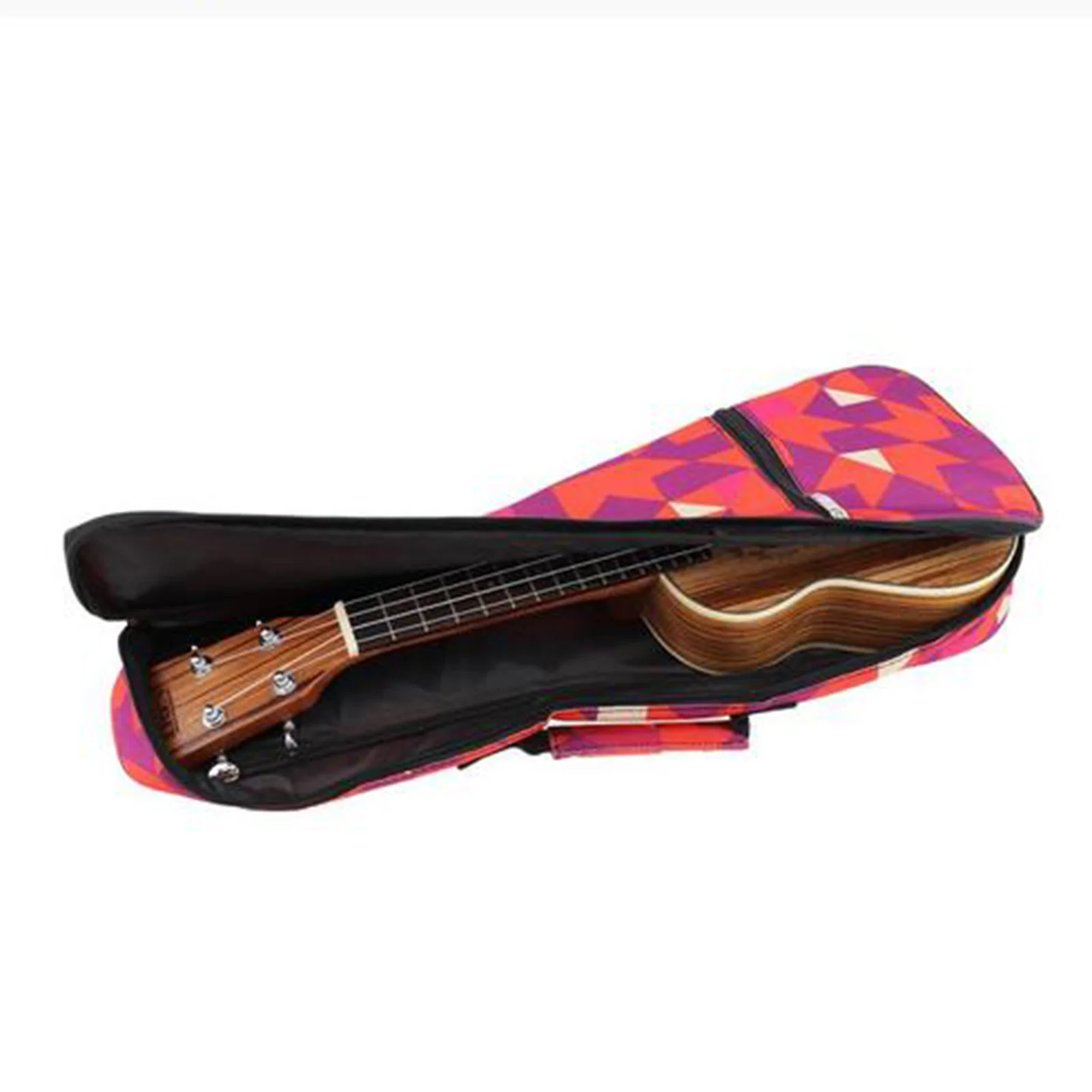 Double Strap Hand Folk Ukulele Carry Bag Cotton Padded Case For 21/23/26'' Ukulele Mini Guitar Parts