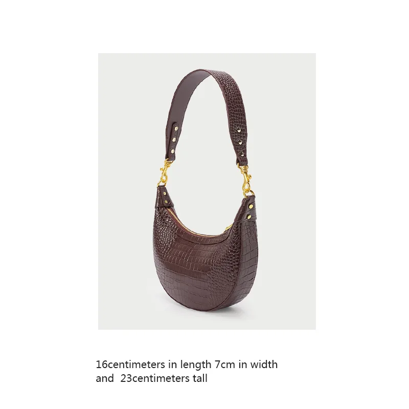 

Crocodile Pattern High Texture Small Bag Diagonal Shoulder Dumplings New Leather Women's Bag Designer Bags Famous Brand Bags