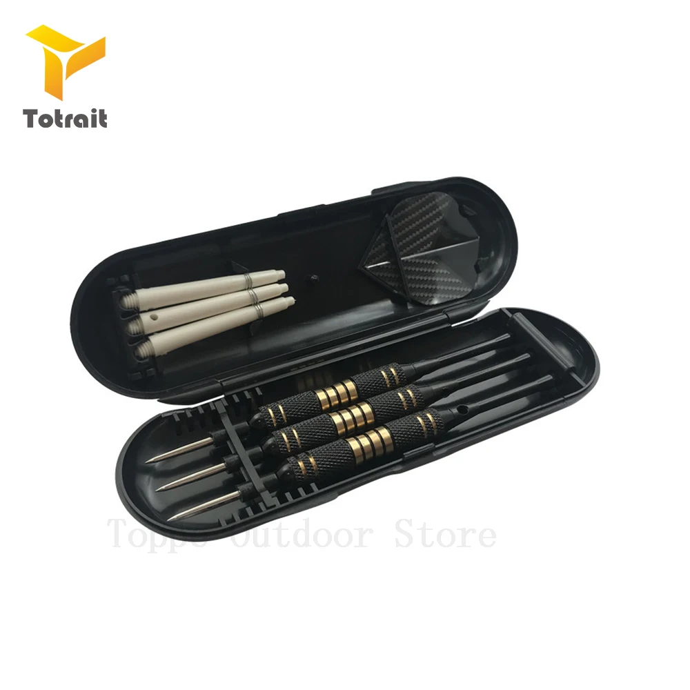 Gray TOtrait 22 г Профессиональные Дартс стальные мягкие наконечники дардос алюминиевые валы PET Flight латунные дартс валы для домашних игр Дартс - Цвет: Gray