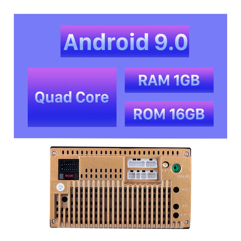 Android 9.0 4core Harfey 2Din 10," Android 8,1/9,0 gps навигация автомобильный Радио мультимедийный плеер Wifi Bluetooth головное устройство для Toyota Corolla - Цвет: Android 9.0 4core