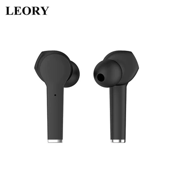 

LEORY I38 TWS bluetooth 5.0 Earphone Wireless Charging Earbuds Bilateral HD Call Smart Touch Mini Portable Headset with Mic