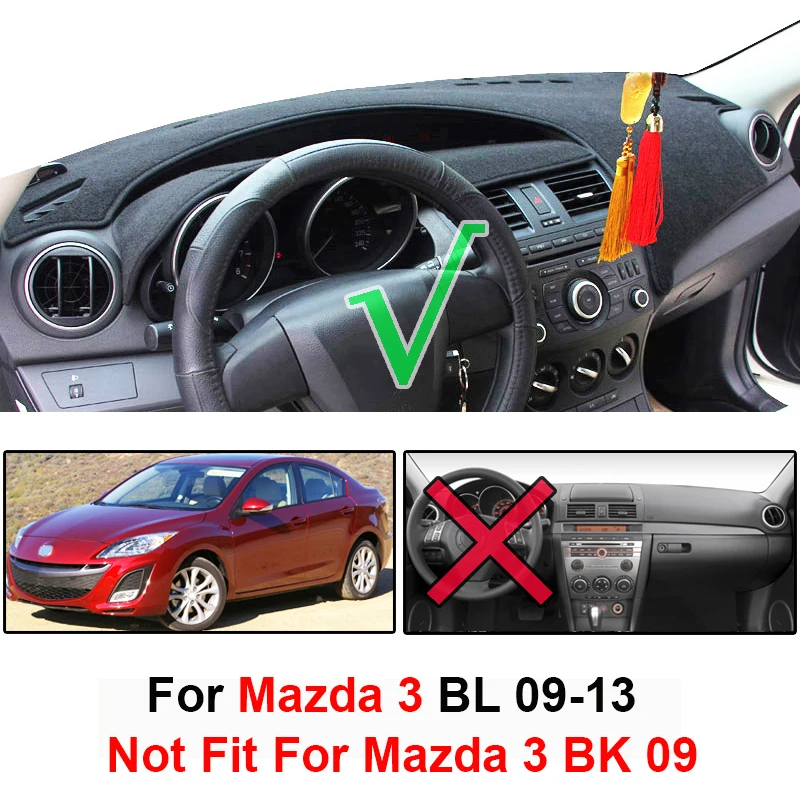 Xukey для Mazda 3 M3 BL 2009 2010 2011 2012 2013 приборной панели автомобиля крышка Автомобильная приборная панель коврик на приборную панель автомобиля козырек от солнца