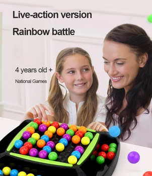

Intelligent Brain Game Rainbow Ball Elimination Game Rainbow Puzzle Magic Chess Toy Set Childhood Kid Early Education Board Game