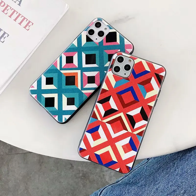 Чехол с ромбами для Huawei P30 Lite P20 Pro геометрический ударопрочный чехол из ТПУ Nova 3 3i 4