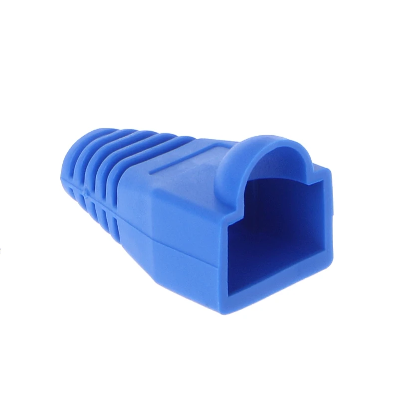 100 шт. CAT5E CAT6 RJ45 cap Ethernet сетевой кабель натяжения сапоги разъем крышка