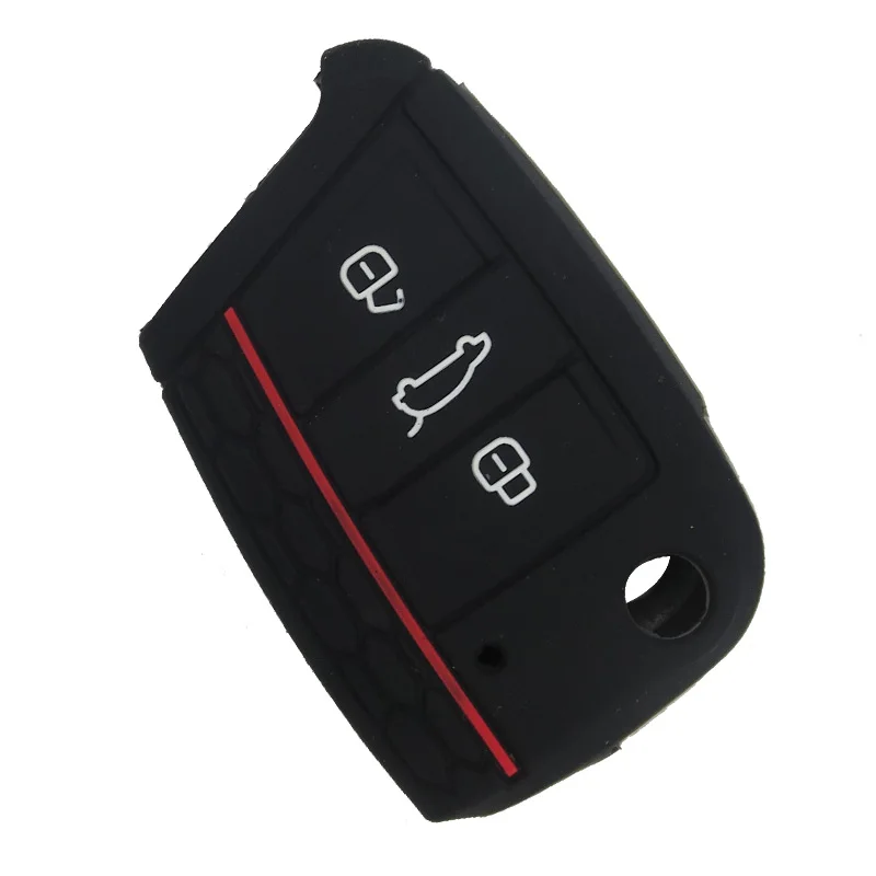 Custodia portachiavi in Silicone per auto Shell Fob per Volkswagen VW Golf 7 Mk7 Skoda Octavia A7 Kodiaq Karoq SEAT Leon Ibiza 3 Key Protector - Hd8b32c98b9a34253bb5ca8a7be1d8344P