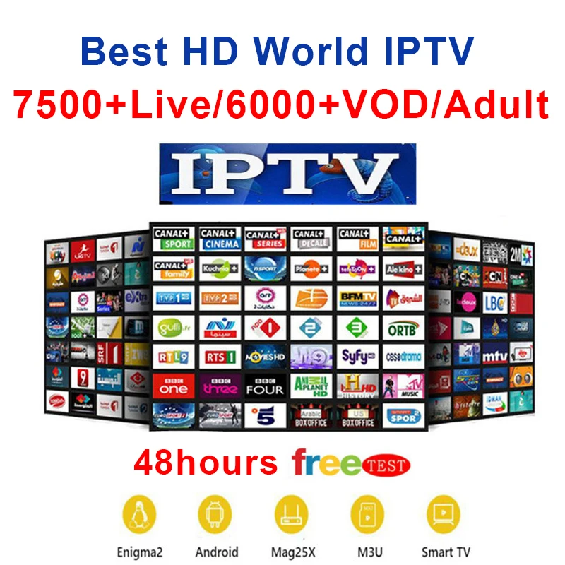 IPTV подписка 1 год Европа IPTV Испания Франция США Великобритания Бразилия Польша IPTV abonnement 7900+ Live IPTV italia M3u для взрослых бесплатный тест