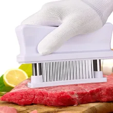 48 лезвий игольчатый тендеризатор для мяса из нержавеющей стали нож для мяса Beaf стейк молоток для отбивания мяса камбала инструменты для приготовления пищи