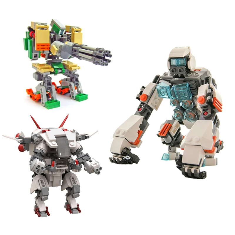 

Набор строительных блоков MOC Mecha Gorilla, машинка, морфинг, гэтлинг, титан, робот, кубики, идея для сборки, игрушки для детей, подарки на день рождения