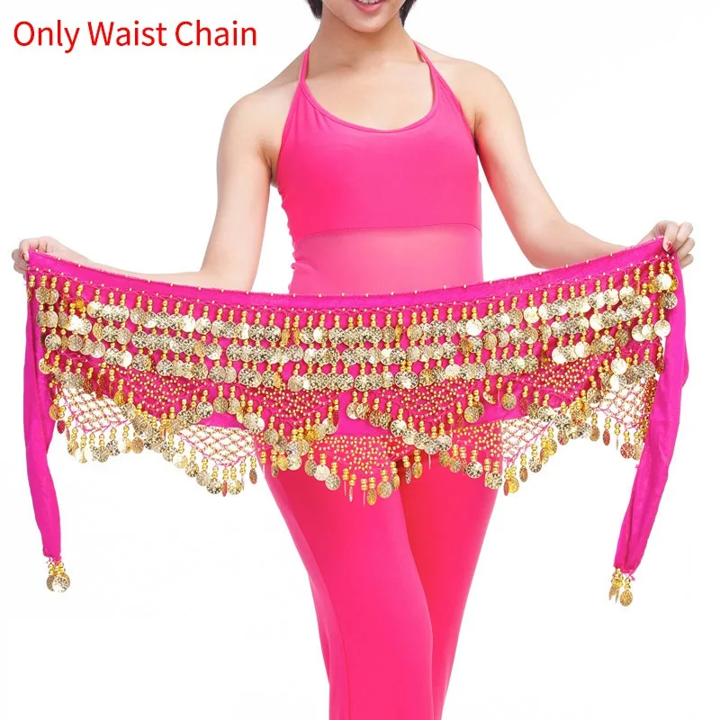 Новый Хип шарф для танца живота сексуальный пояс хип юбка с золотыми монетами