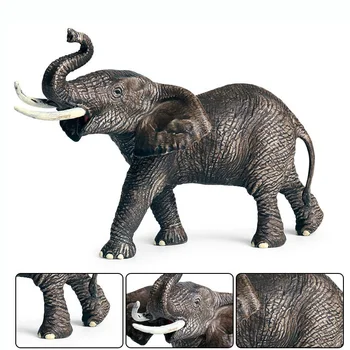 

4 Kinds Big Elephant Animal Figure Collectible Toys Wild Animal Action Figures Kids Plastic Cement Toys