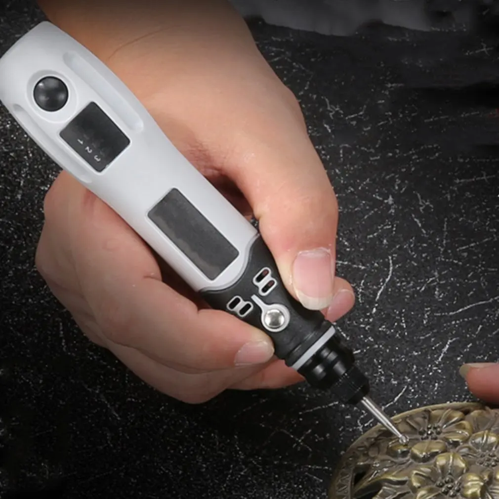 DIY Multifunction Electric Grinder Polishing Wood Carving Mini Wireless Engraving Pen Drilling Jewelry Crafting USB Charging
