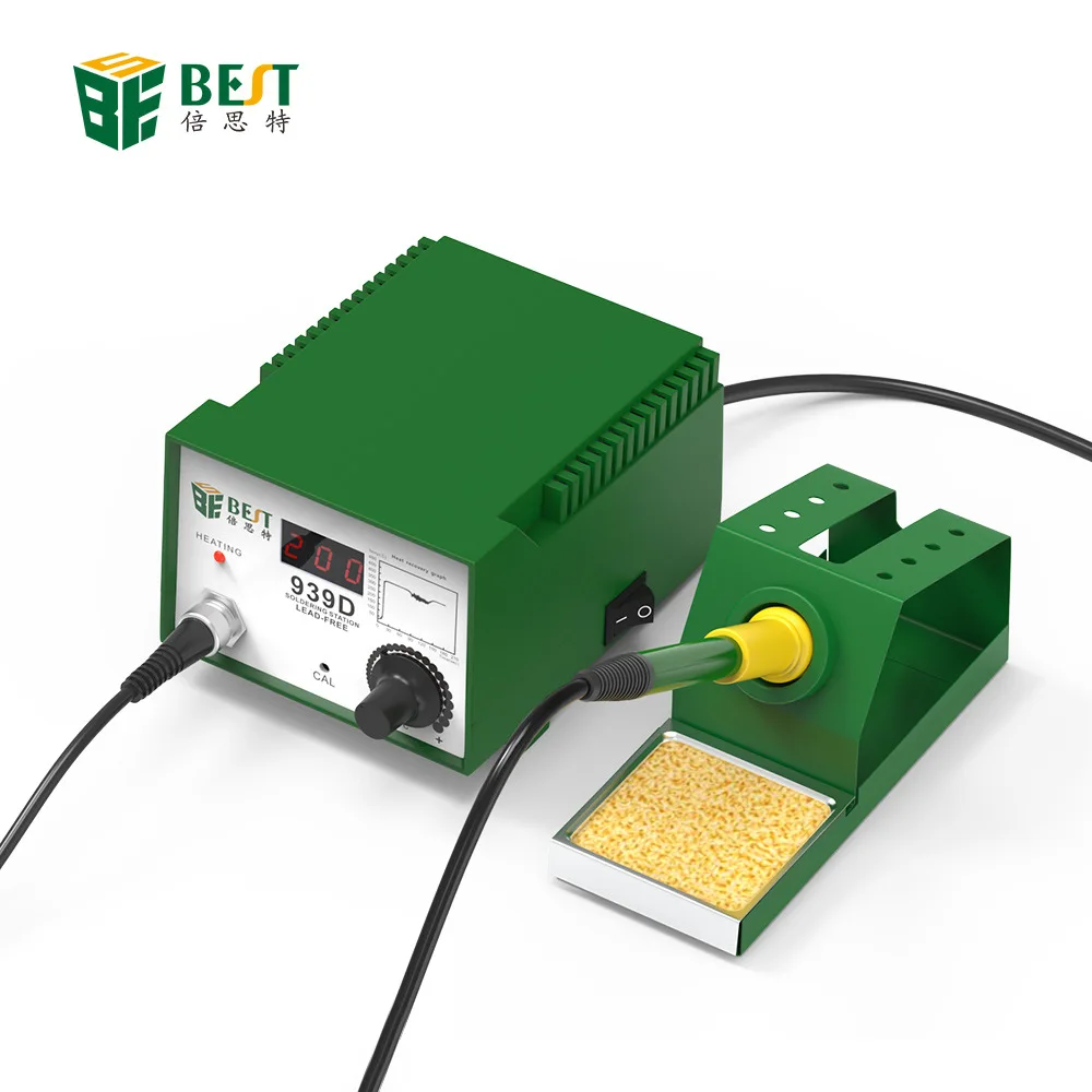 

Electric Soldering Iron Station Lead-Free Anti-static Thermostat High-Power Solder Ceramic Heating Core 60W Digital luo tie