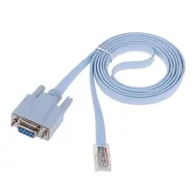 Adaptateur de câble RJ45 mâle vers DB9 RS232 femelle 1.5m 4.9ft de Console réseau convertisseur pour routeur de commutateur de commutateur de commutateur de co