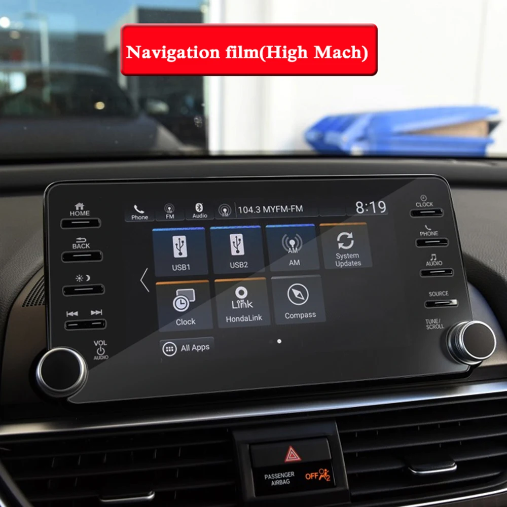 

Car GPS Screen Protector Navigation Anti-scratch 8Holes Anti-fingerprint Anti-UV