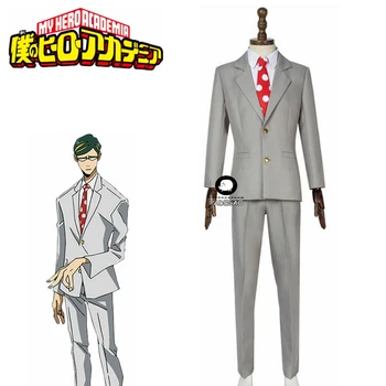 

PADEGAO Anime My Hero Academia Cosplay Sir Nighteye Costume Sa Naitoai Japanese Outfit Grey Uniform Fancy Suit Adult Halloween