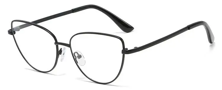 C4 black gray Прозрачные линзы кошачьи уши очки оправа для женщин элегантные сексуальные оправы для очков черное золото близорукость ботаник Компьютер очки Роскошные очки - Цвет оправы: C4 black gray