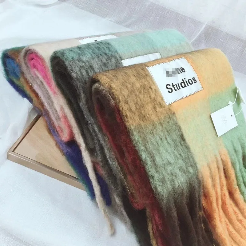 New 2021 AC studios men and women winter scarf Shawl Shawl warm shawl women cashmere blanket cashmere scarf neck scarf