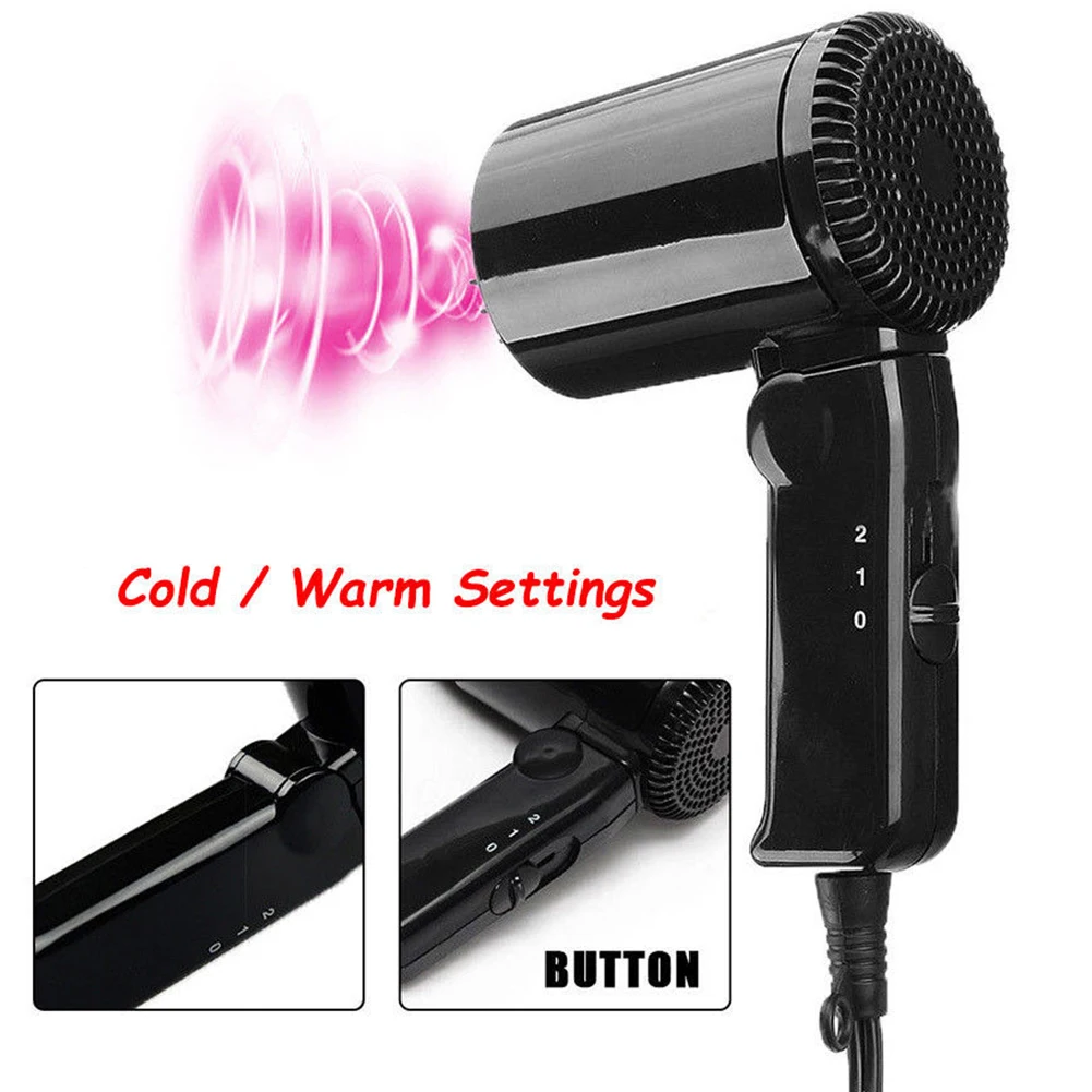 

Portable 12V Travel Dryer Portable Caravan Hair Car Glass Defroster Foldable for Camping Outdoor
