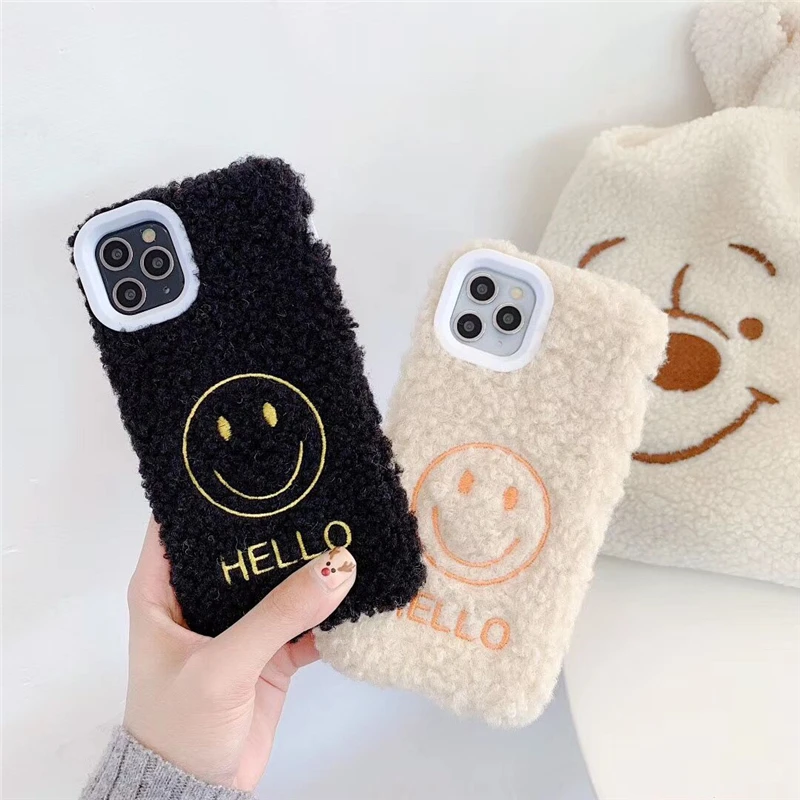 Милый чехол для телефона с мультяшным смайликом iPhone 11 Pro Max XR XS 6 6S 7 8 Plus X модная